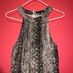 Banana Republic Snake Print Maxi Dress